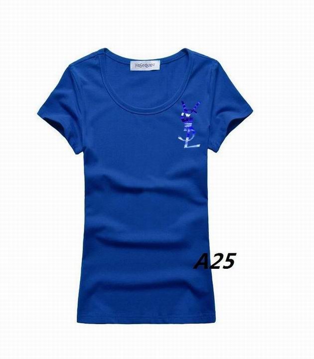 YSL short round collar T woman S-XL-112